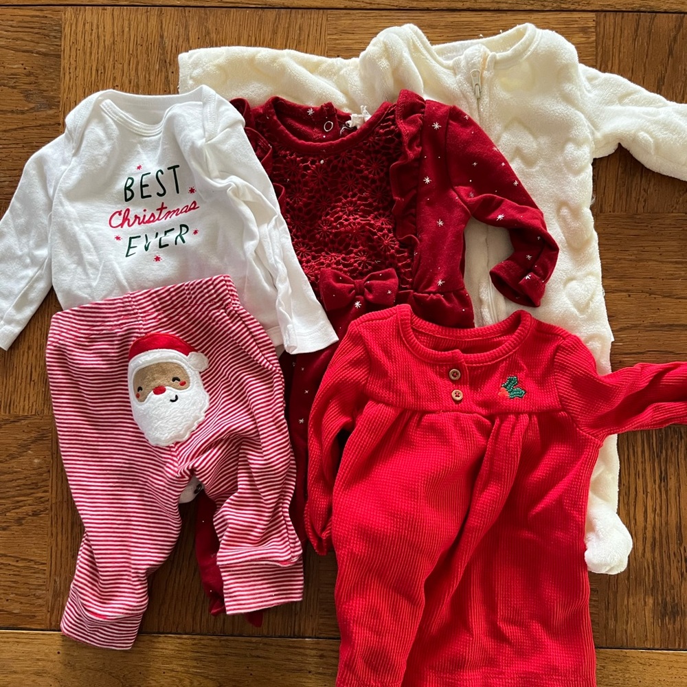 Baby girl Christmas bundle 0-3 months